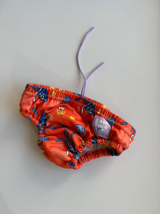 BAMBINO MIO Badehose orange bunt 74/80