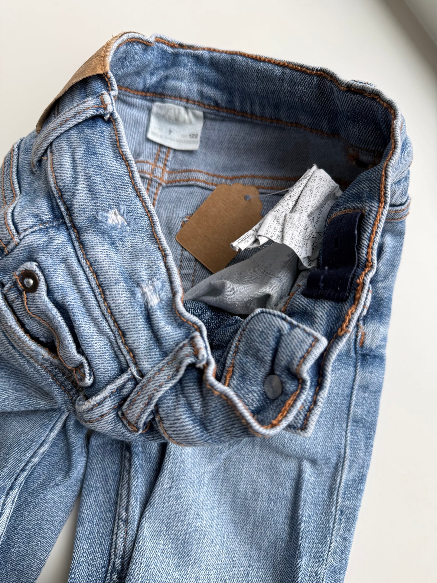 ZARA Jeans Skinny used hellblau 122