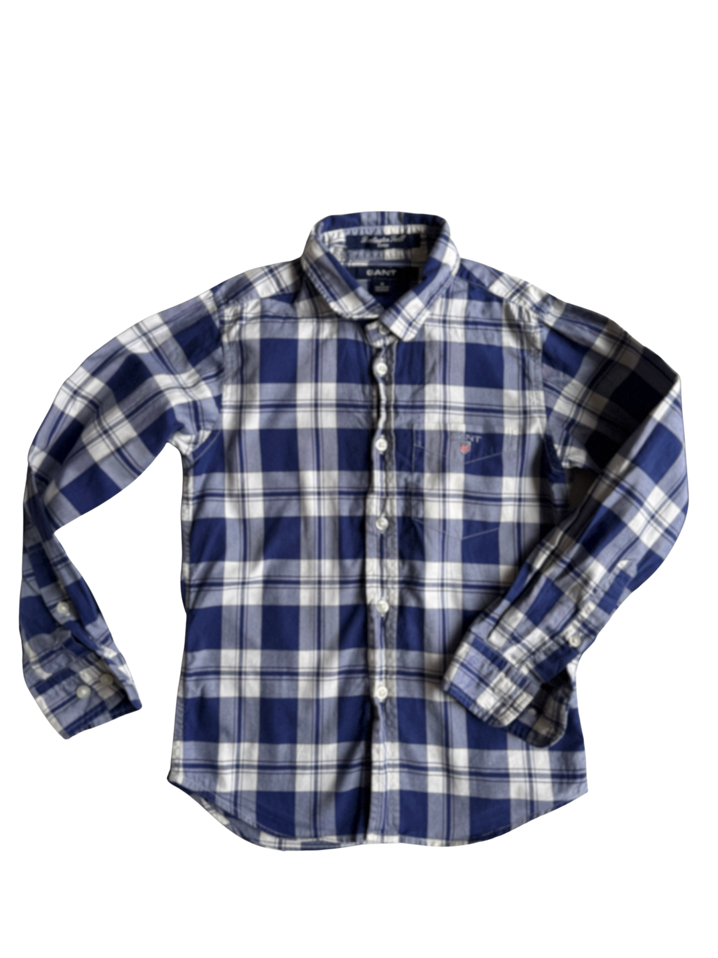 GANT Hemd kariert blau weiß 110/116