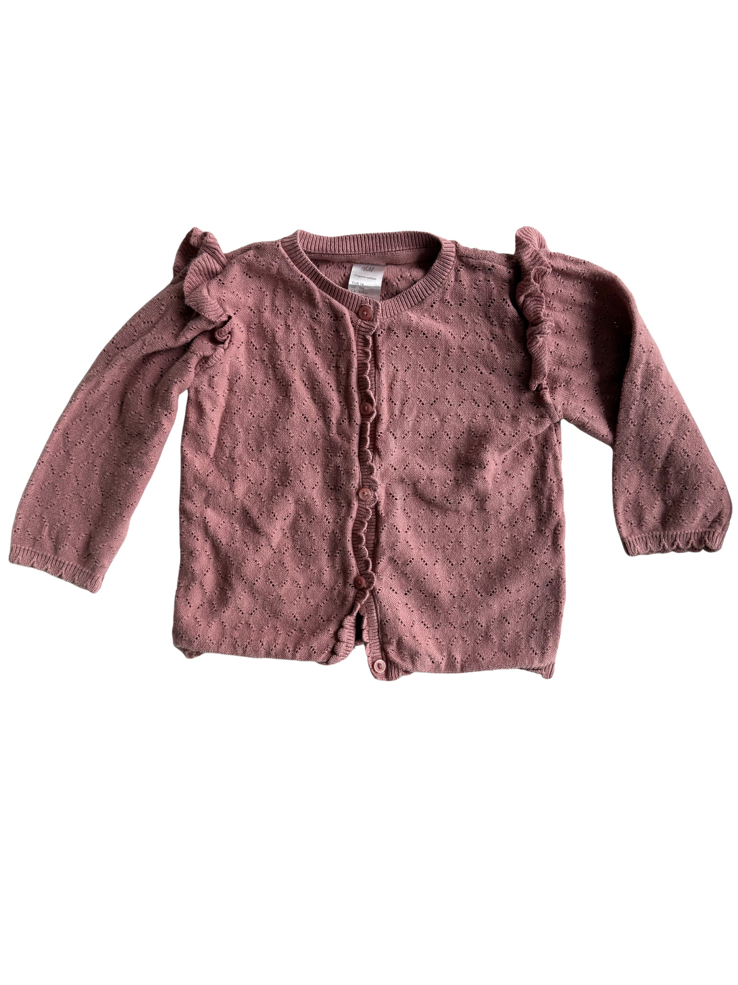 H&M Strickjacke altrosa