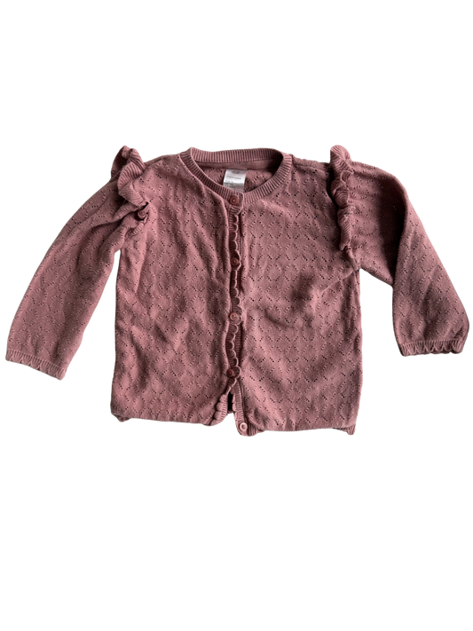 H&M Strickjacke altrosa