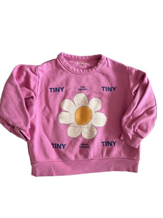 TINYCOTTONS Sweatshirt pink Blumen 122/128