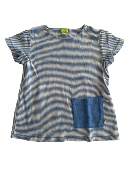 HESSNATUR Tshirt blau weiß 104