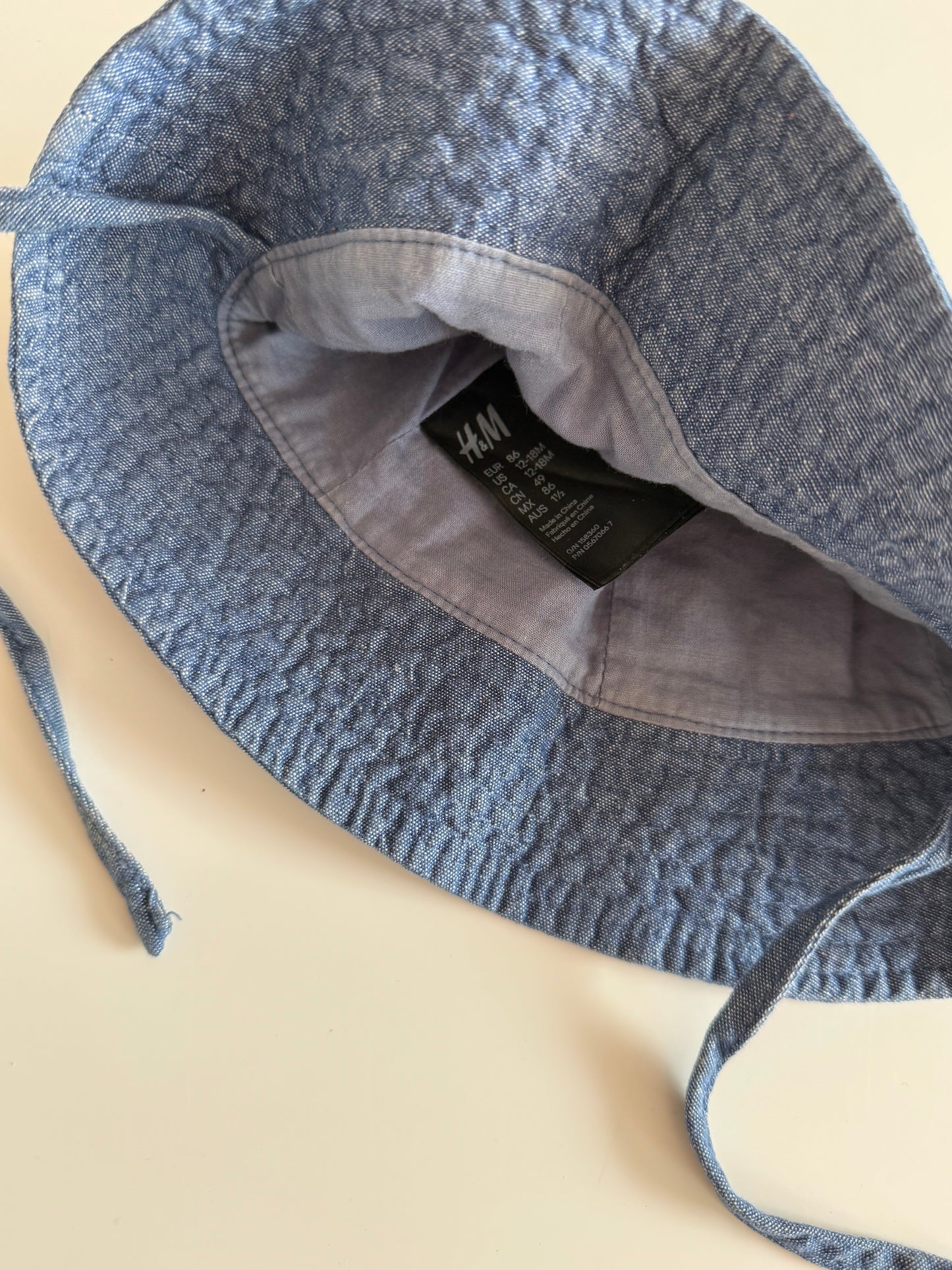H&M Sonnenhut Jeans Bärchen Ohren 86