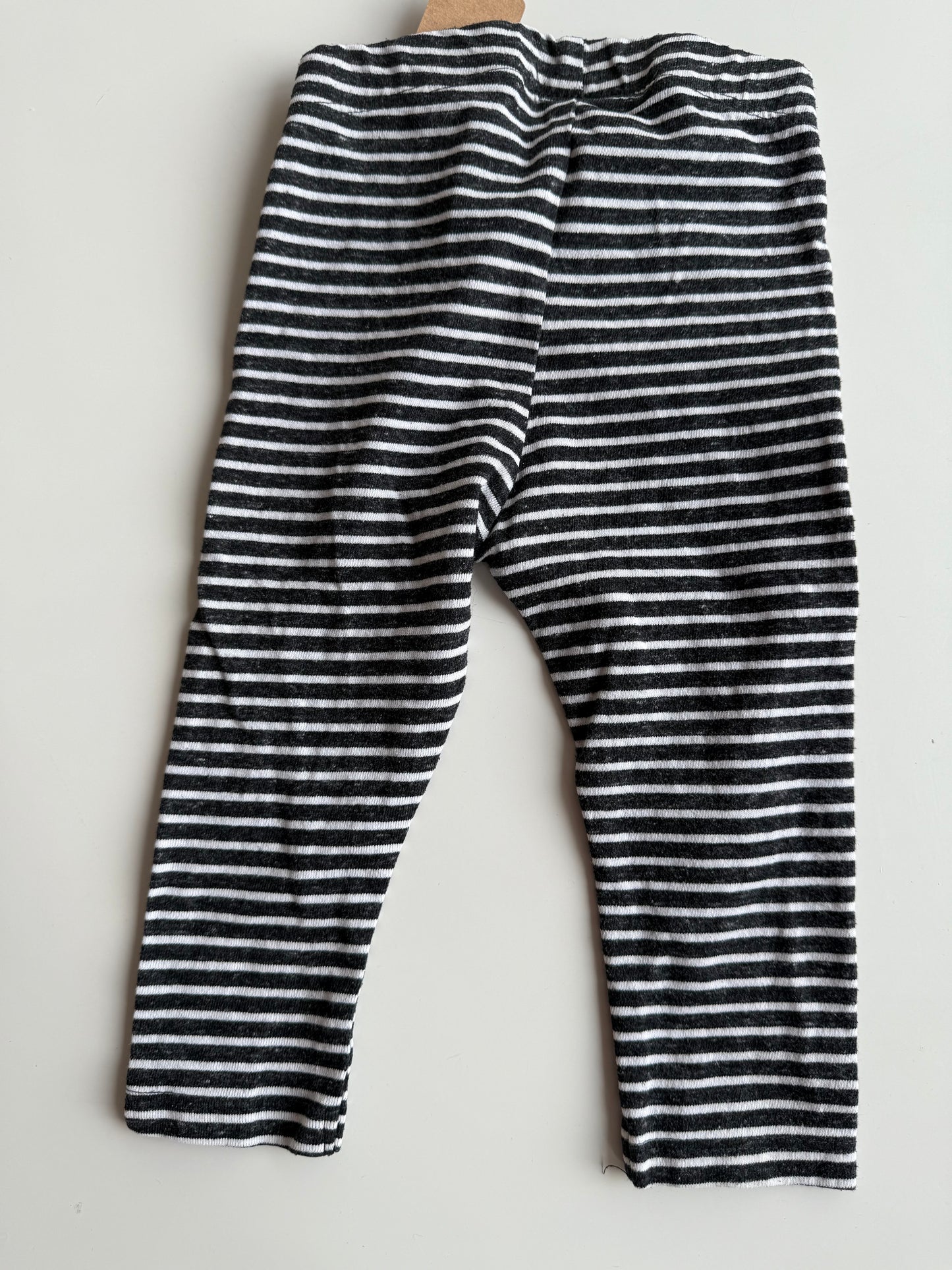 FEETJE Leggings dunkelgrau weiß gestreift 74
