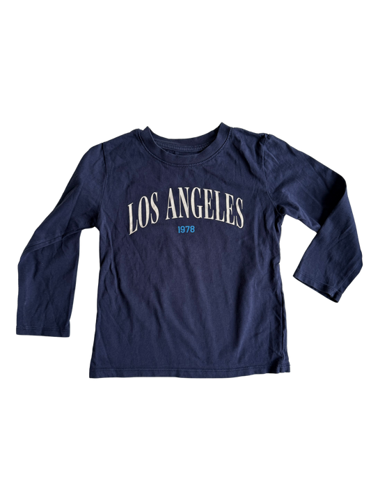 H&M Langarmshirt Los Angeles dunkelblau 98/104