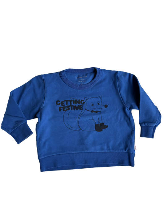 TINYCOTTONS Sweatshirt blau Fuchs 92