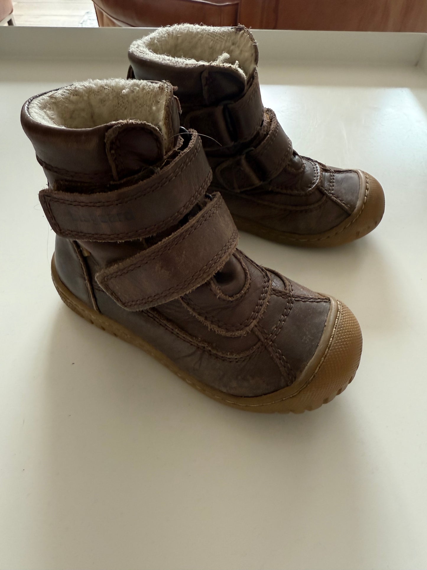 BISGAARD Winterstiefel Leder Wolle braun 26