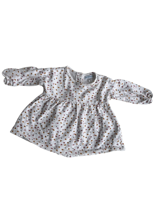 VERBAUDET Kleid Blümchen weiß 62/68