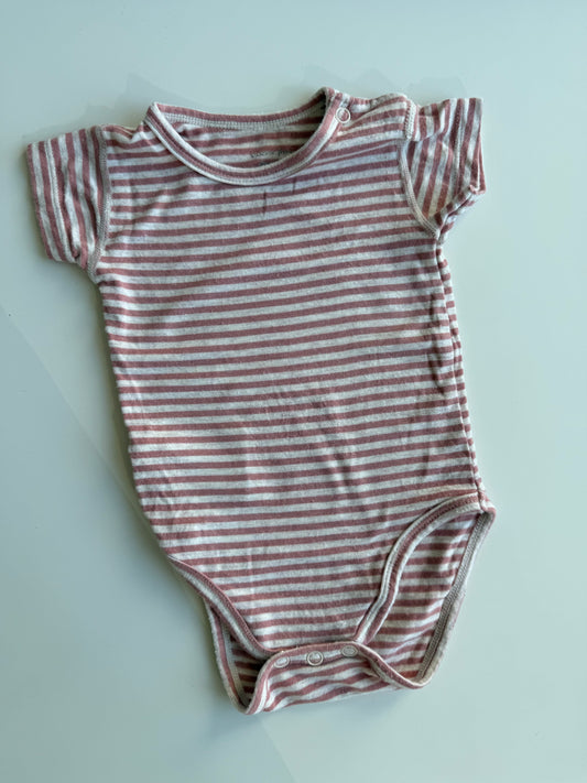 HUST & CLAIRE Body kurzarm altrosa weiß 56