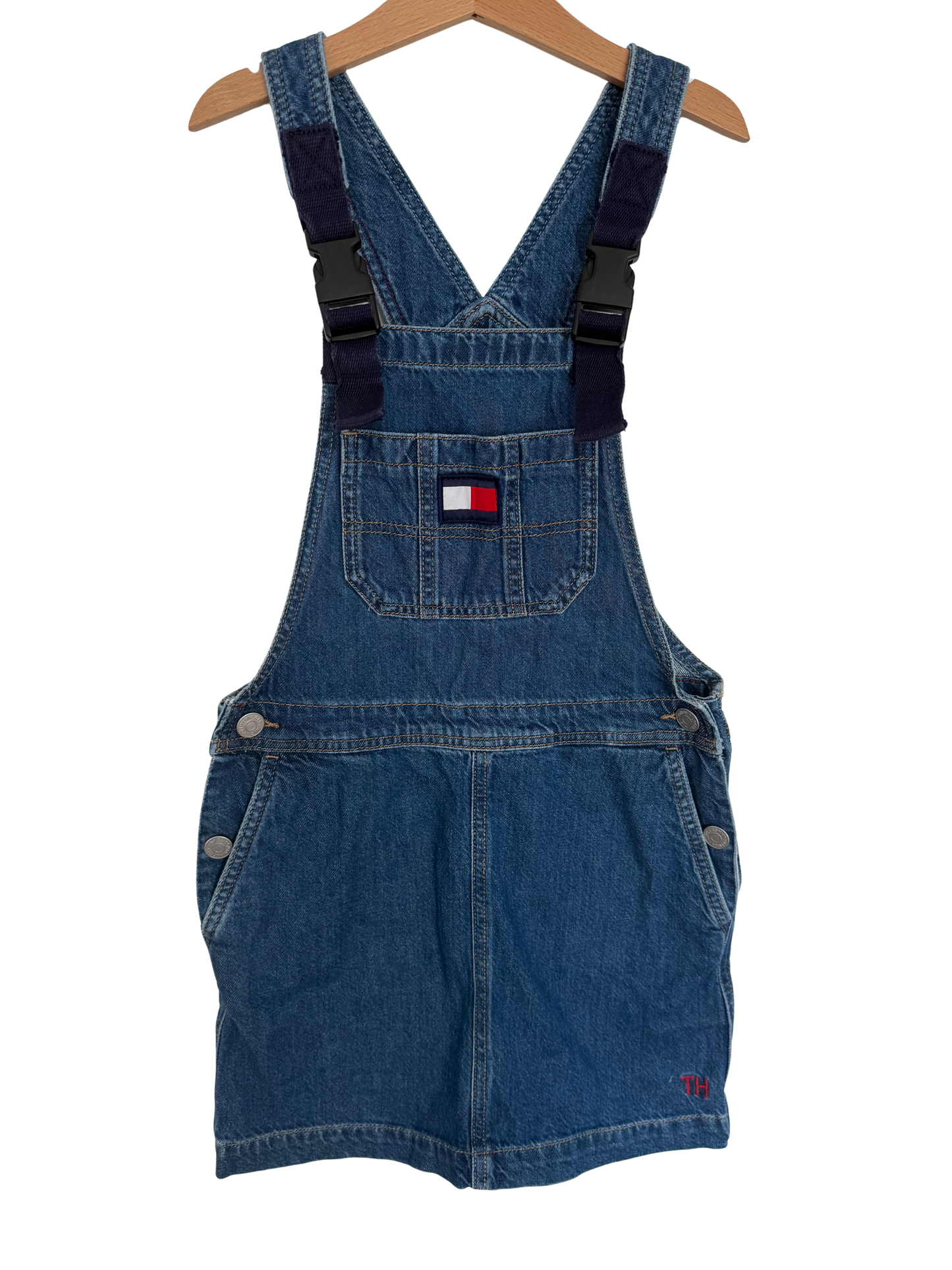 TOMMY HILFIGER Latzrock Kleid Jeans 140