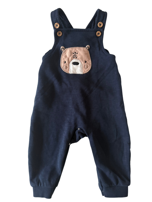 TOPOMINI 
Latzhose dunkelblau Bärchen 68