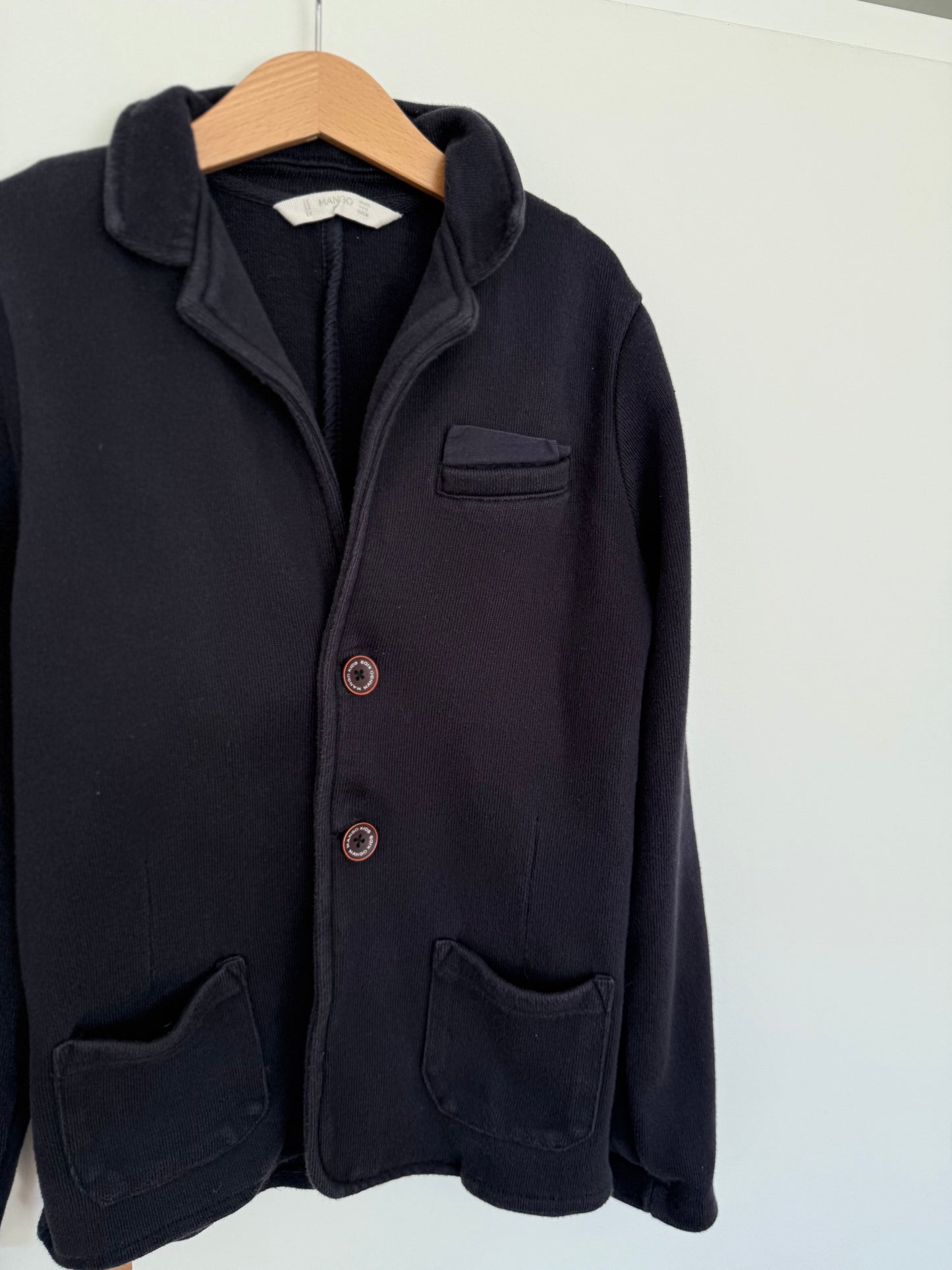 MANGO Sweat Blazer Sakko dunkelblau 152