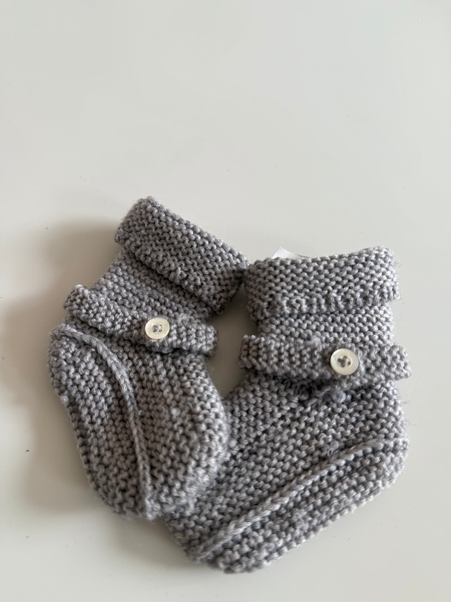 JACADI Wollschuhe Baby grau 16/17