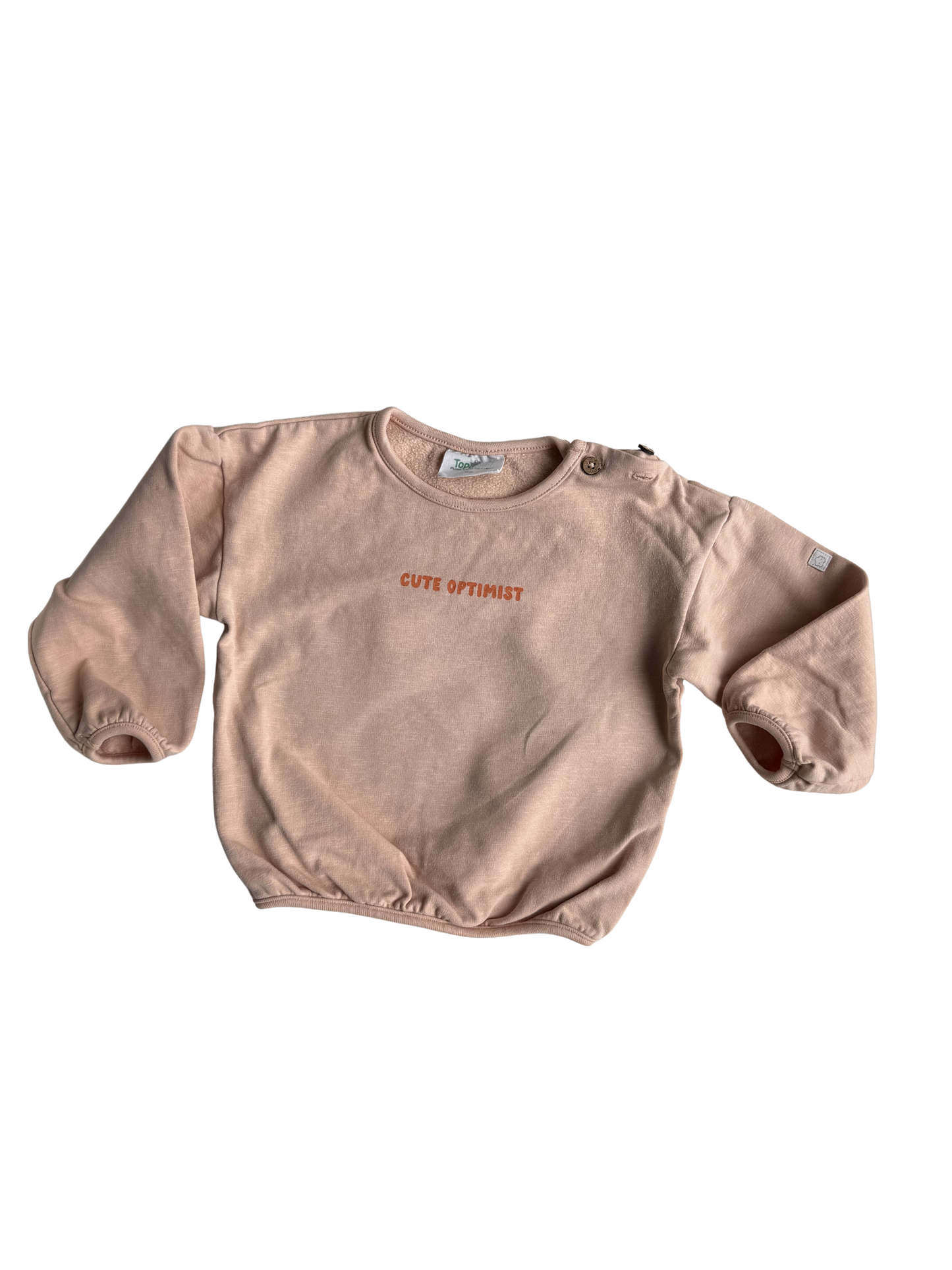 TOPOMINI Sweatshirt cute Optimist apricot 86