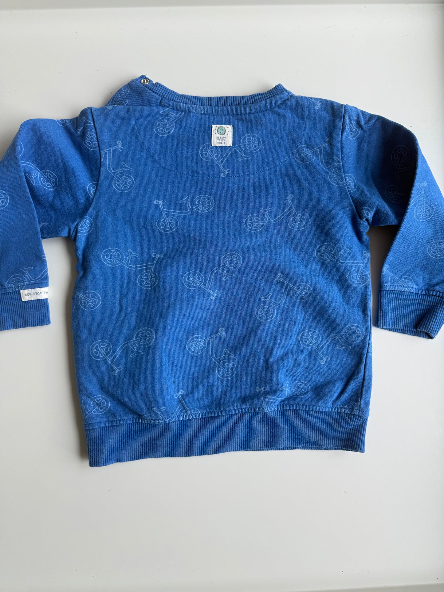 STACCATO Sweatshirt Fahrrad blau  80