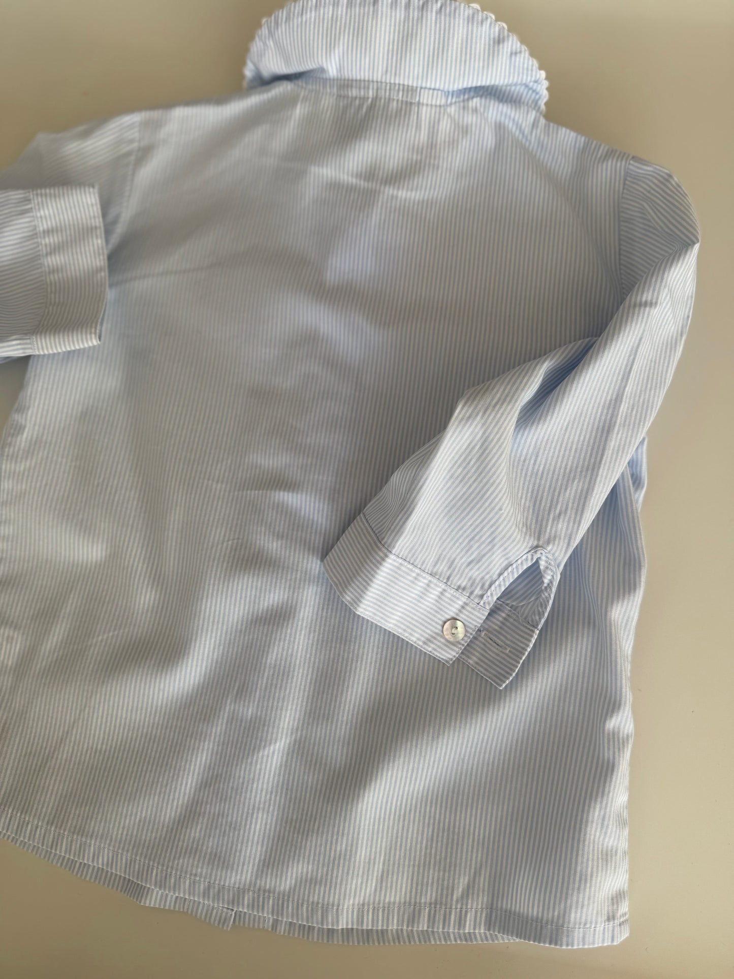 MAIKE HORNBERG Bluse blau weiß 86