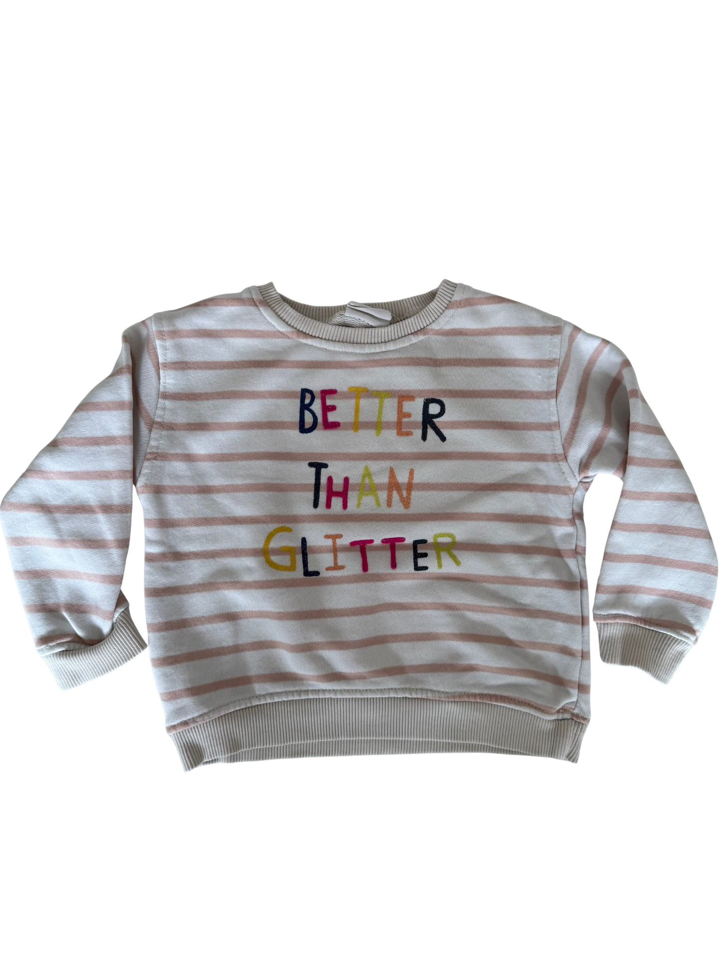 ZARA Sweatshirt Better than glitter bunt 80