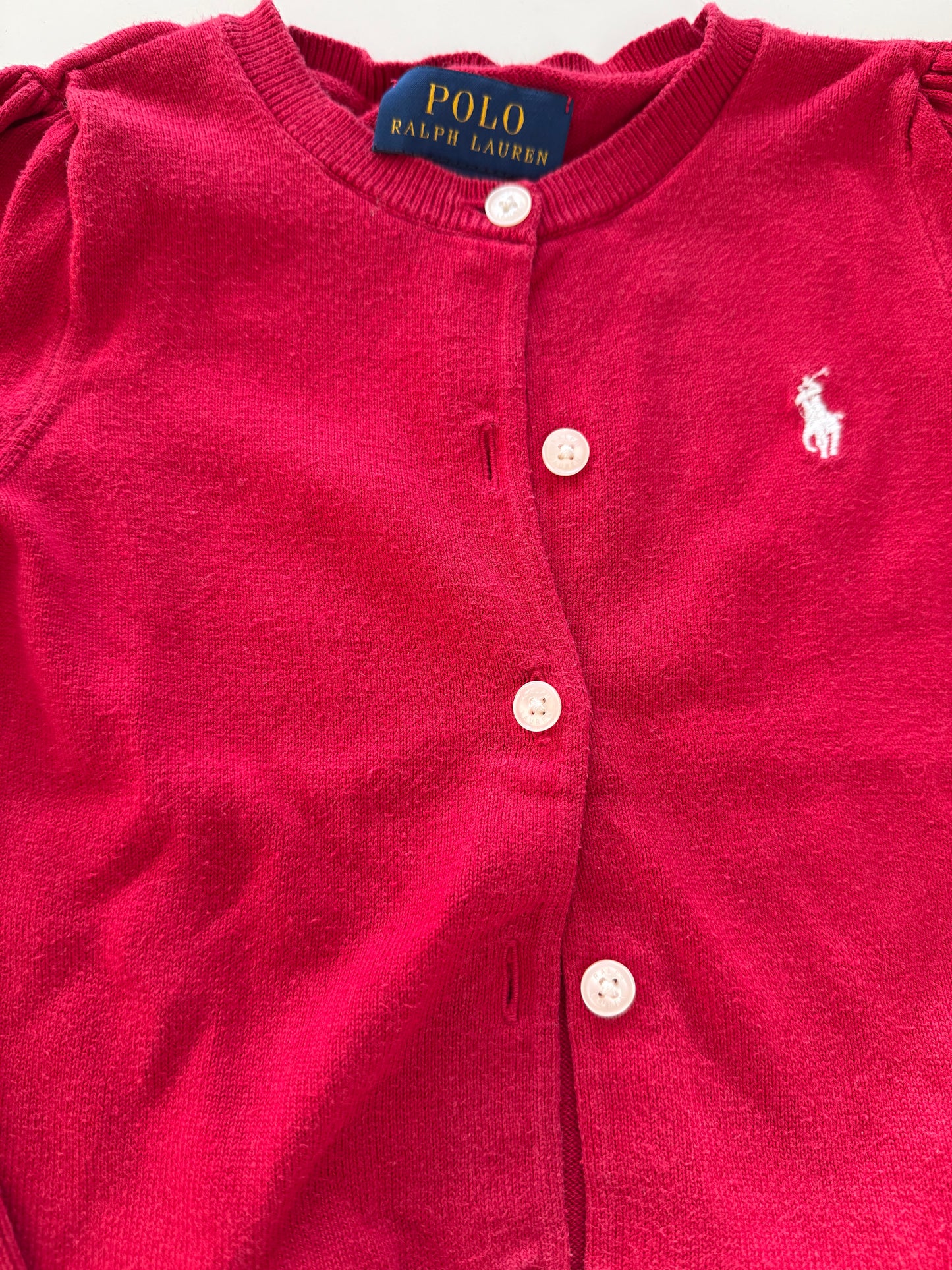 RALPH LAUREN Strickjacke rot 92