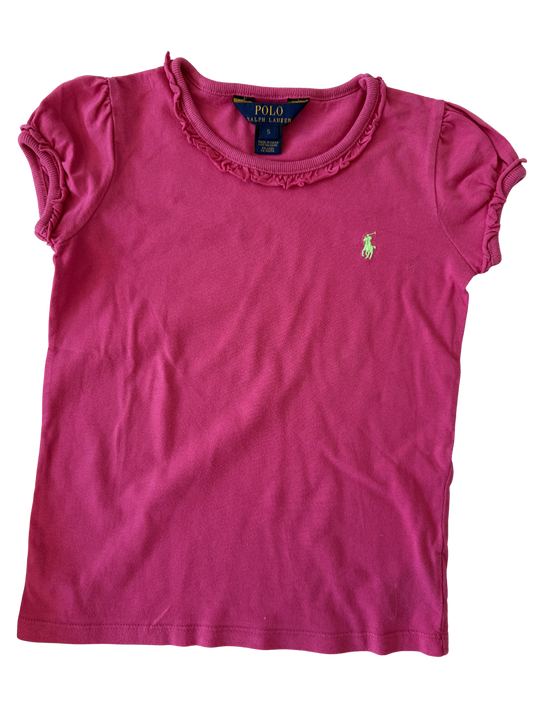 RALPH LAUREN Kinder secondhand T-Shirt pink 110