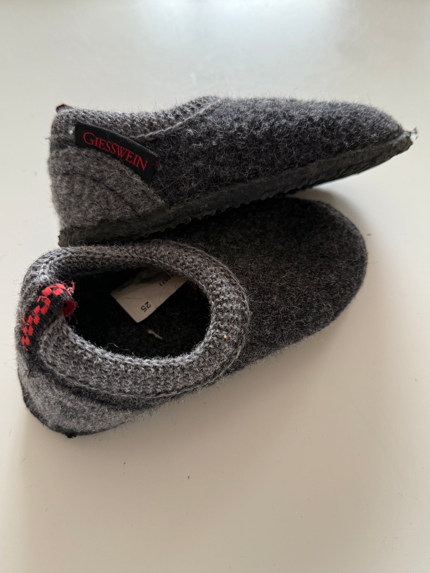 GIESSWEIN Hausschuhe Filz grau 25