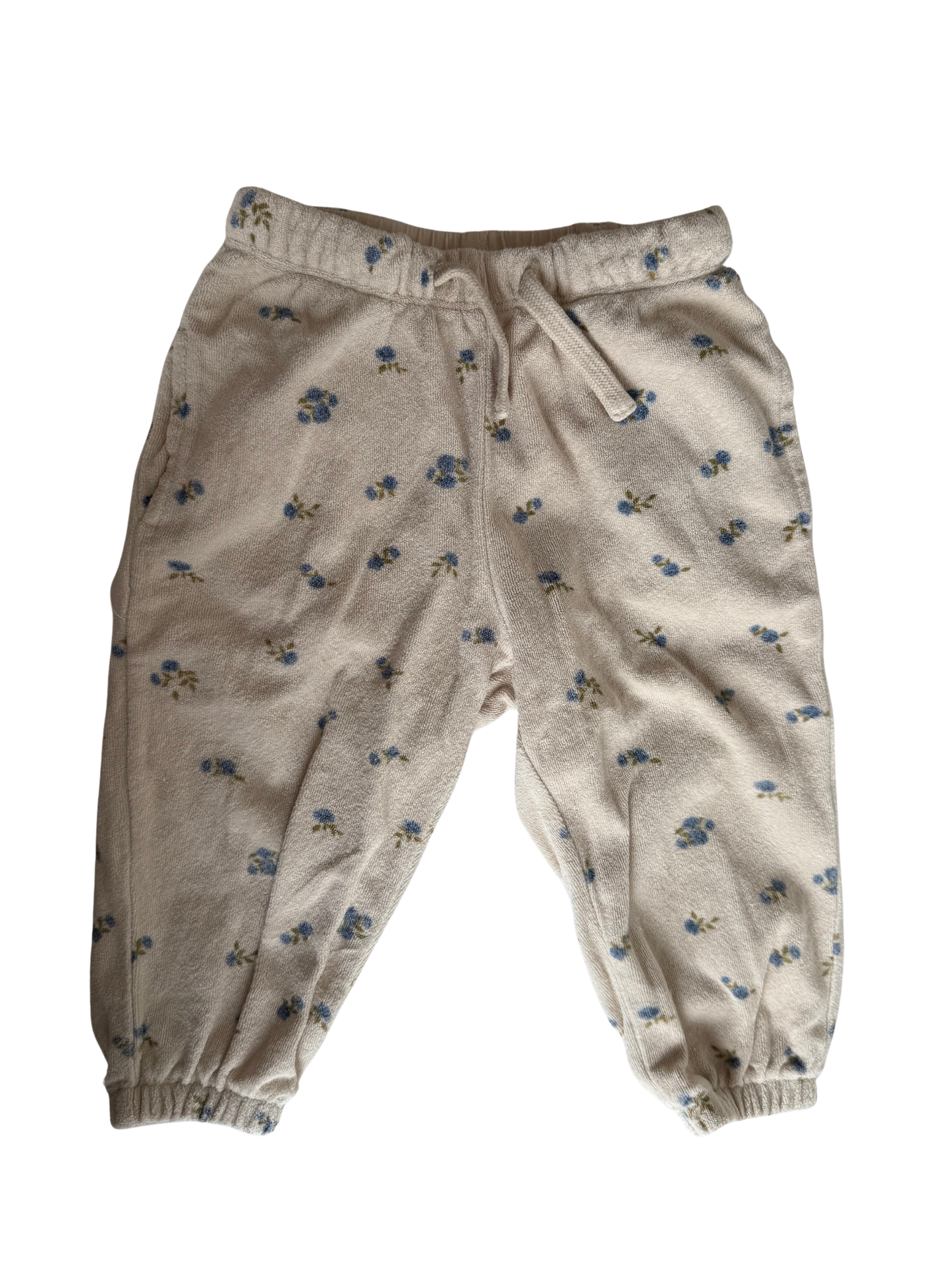 KONGES SLØJD Hose Frottee beige blau 80