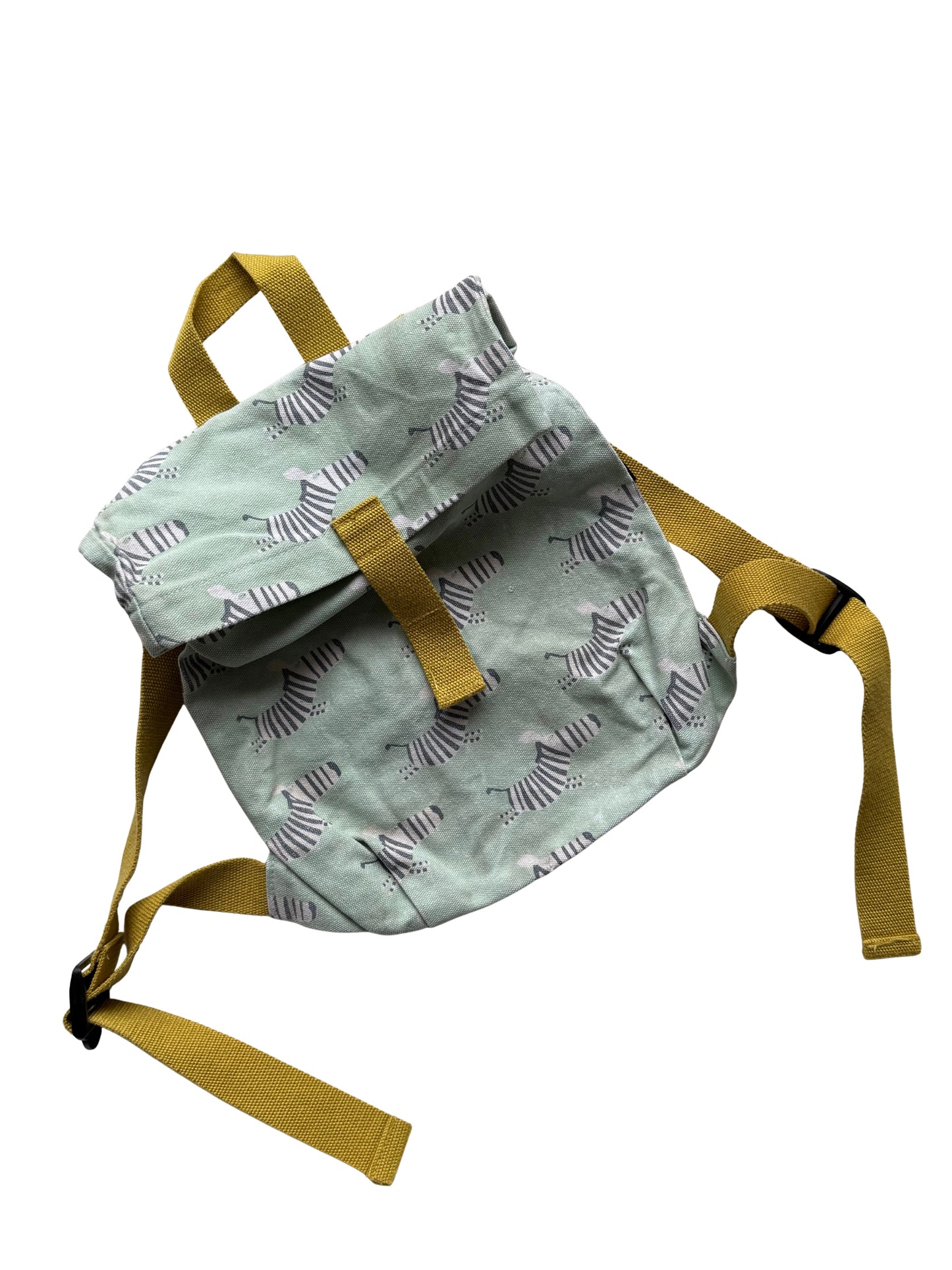 MAISON PETIT JOUR Rucksack Zebras Türkis gelb