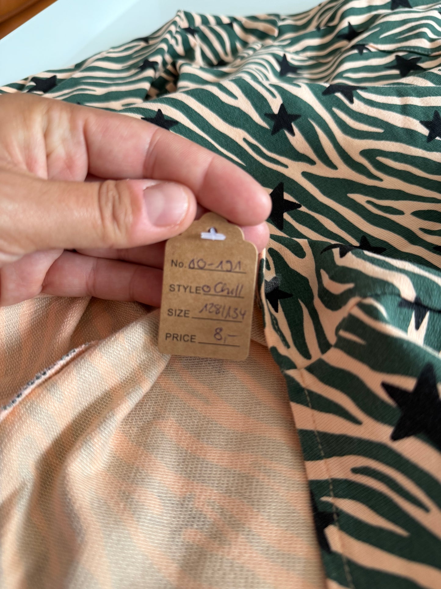 O‘CHILL Hemd Zebra grün beige smile 128/134