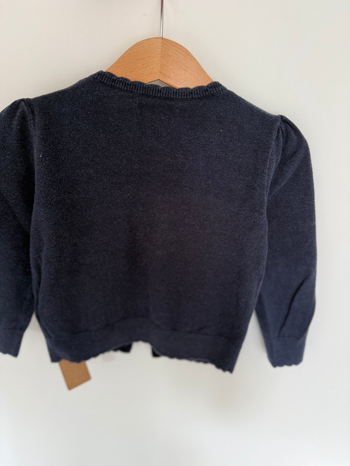 RALPH LAUREN Strickjacke Blümchen dunkelblau 92