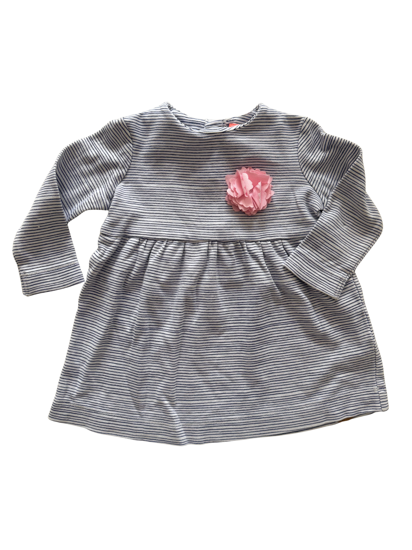 JOULES Kleid blau weiß gestreift Blume 74