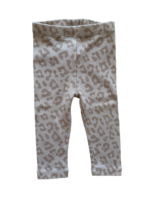 LEEVJE Leggings Leo beige braun Ripp 62/68
