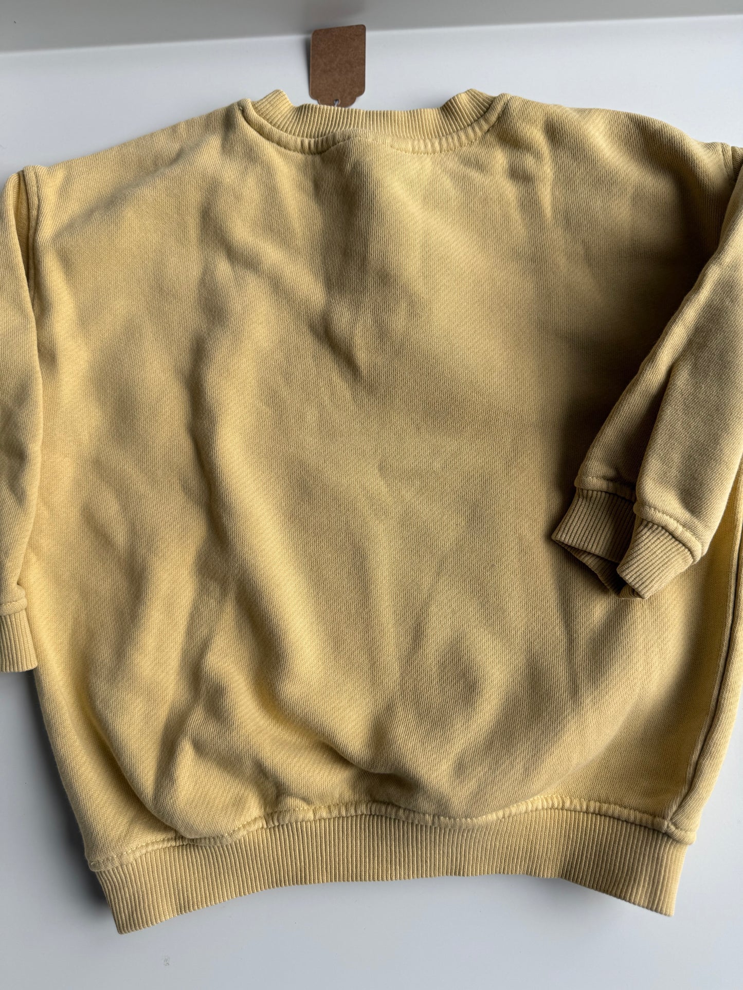 ZARA Sweatshirt gelb 98