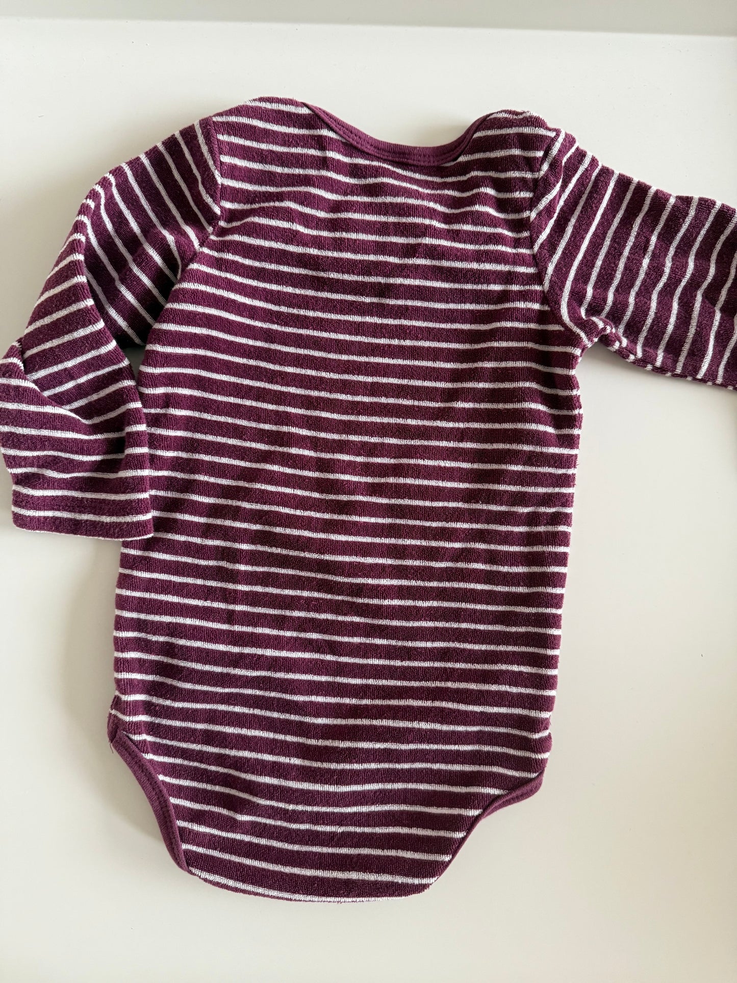 ALANA Body Frottee lila weiß 74/80