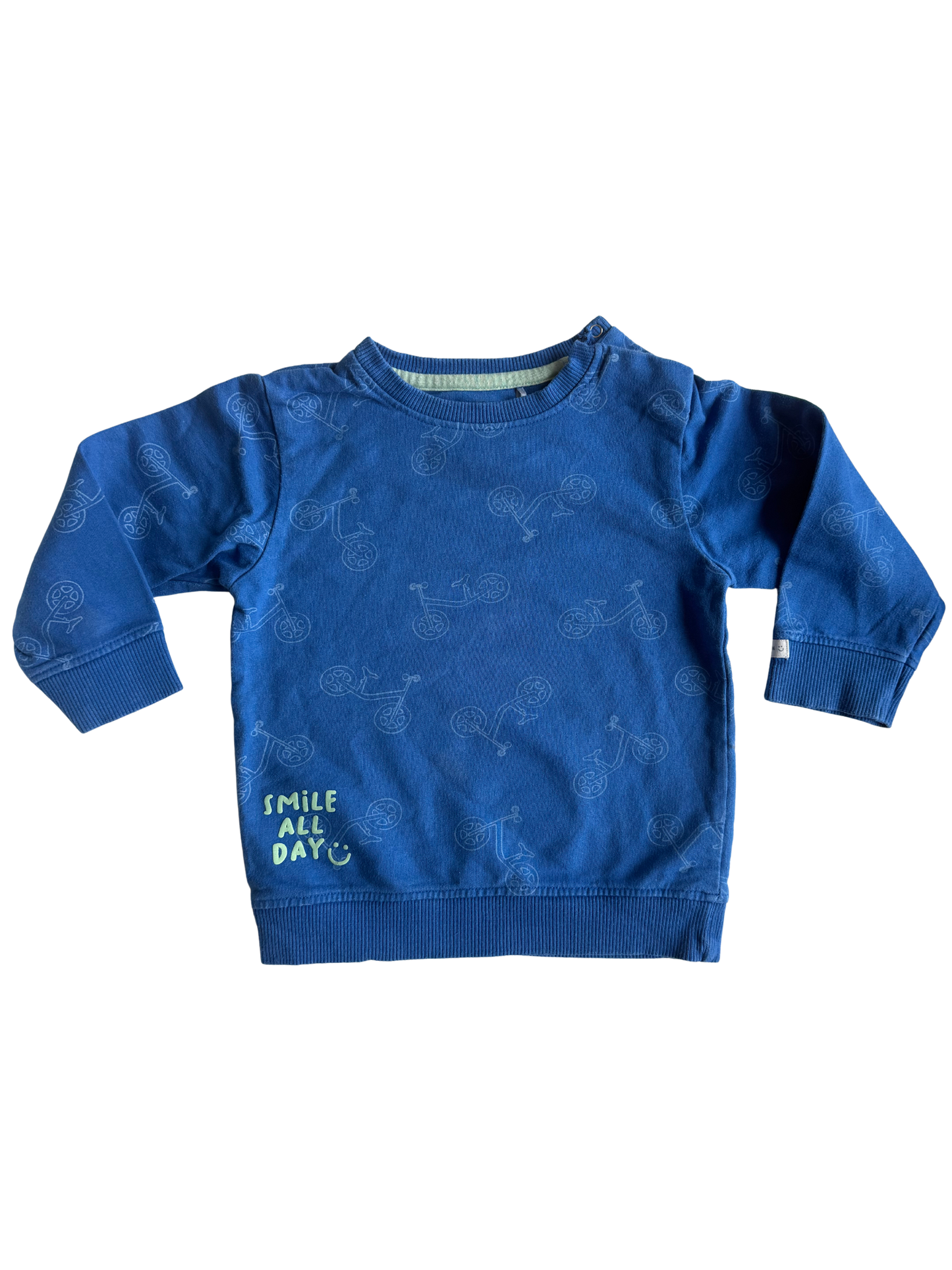 STACCATO Sweatshirt Fahrrad blau  80