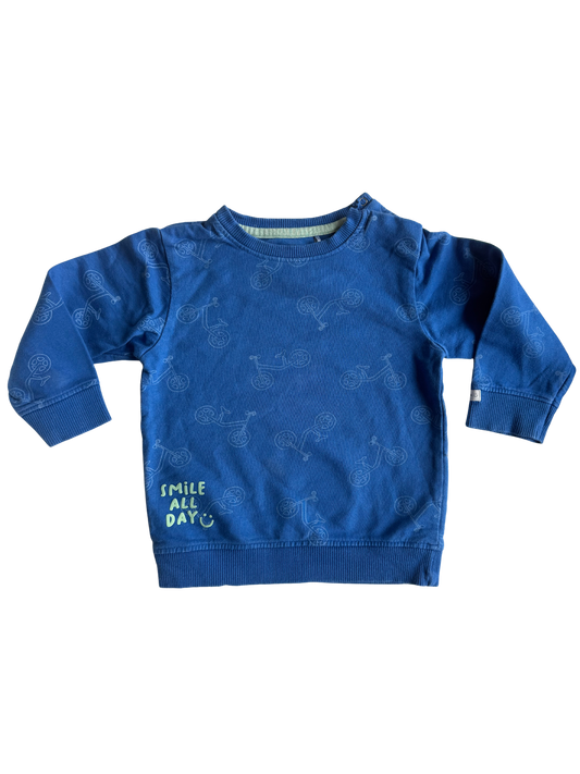 STACCATO Sweatshirt Fahrrad blau  80