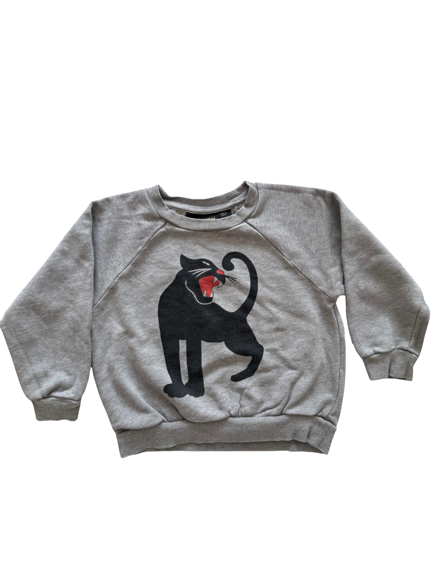 MINI RODINI Sweatshirt grau Panther 92/98