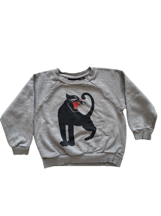 MINI RODINI Sweatshirt grau Panther 92/98