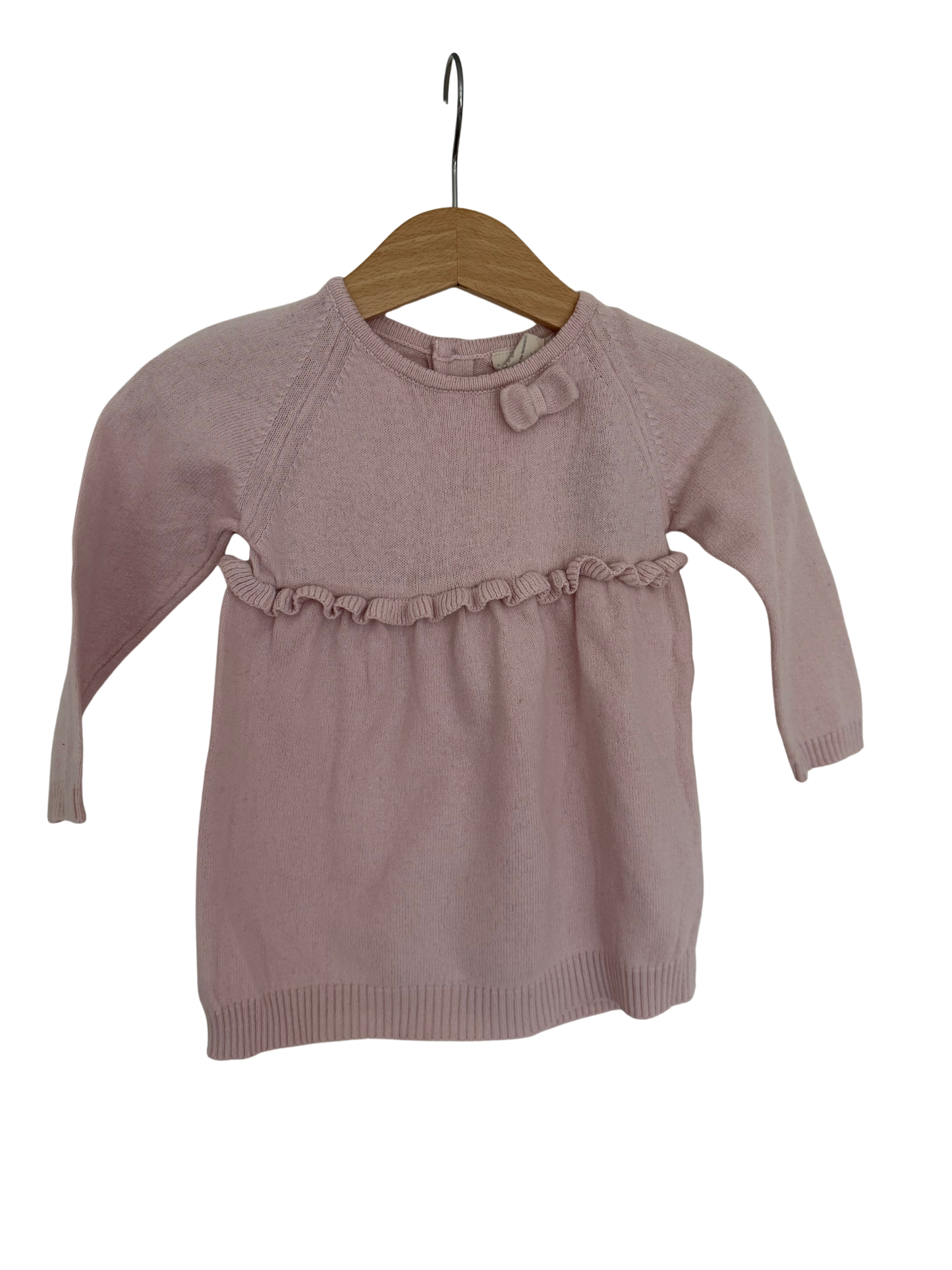 JOTTUM Kleid Strick Wolle rosa 74