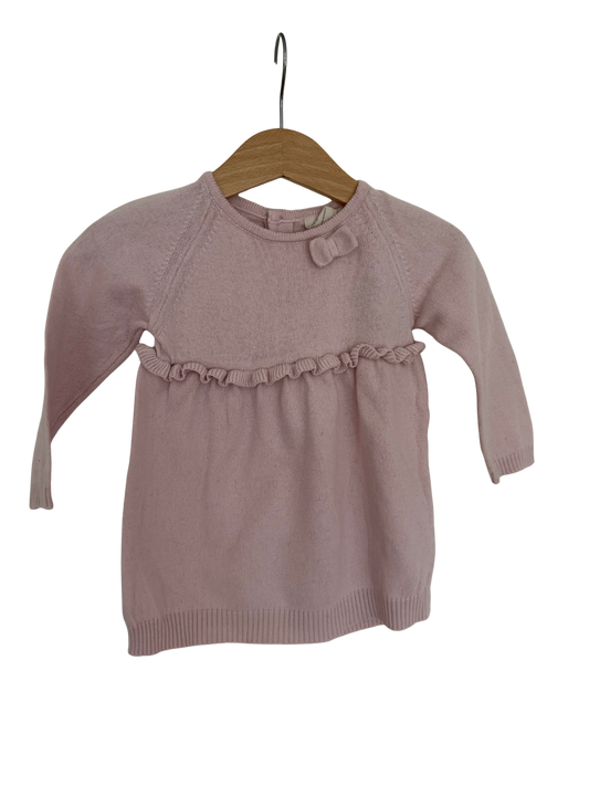 JOTTUM Kleid Strick Wolle rosa 74