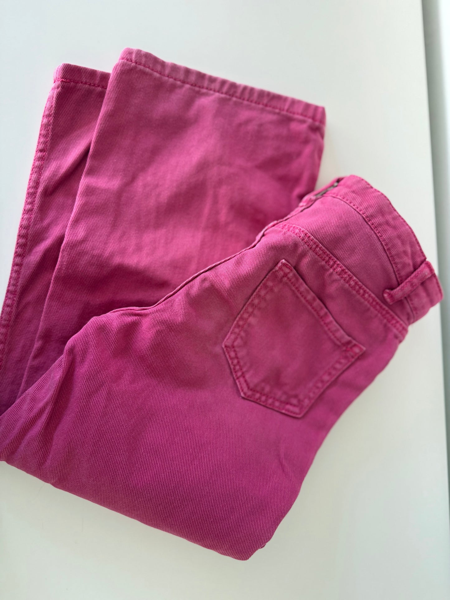 H&M Jeans wideleg pink 110