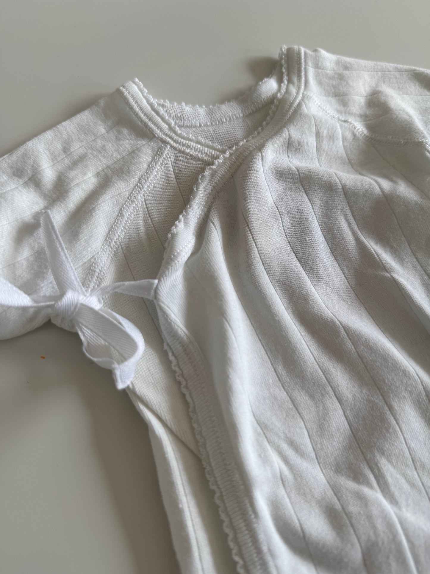 PETIT BATEAU Wickelbody Body kurzarm weiß 56/62