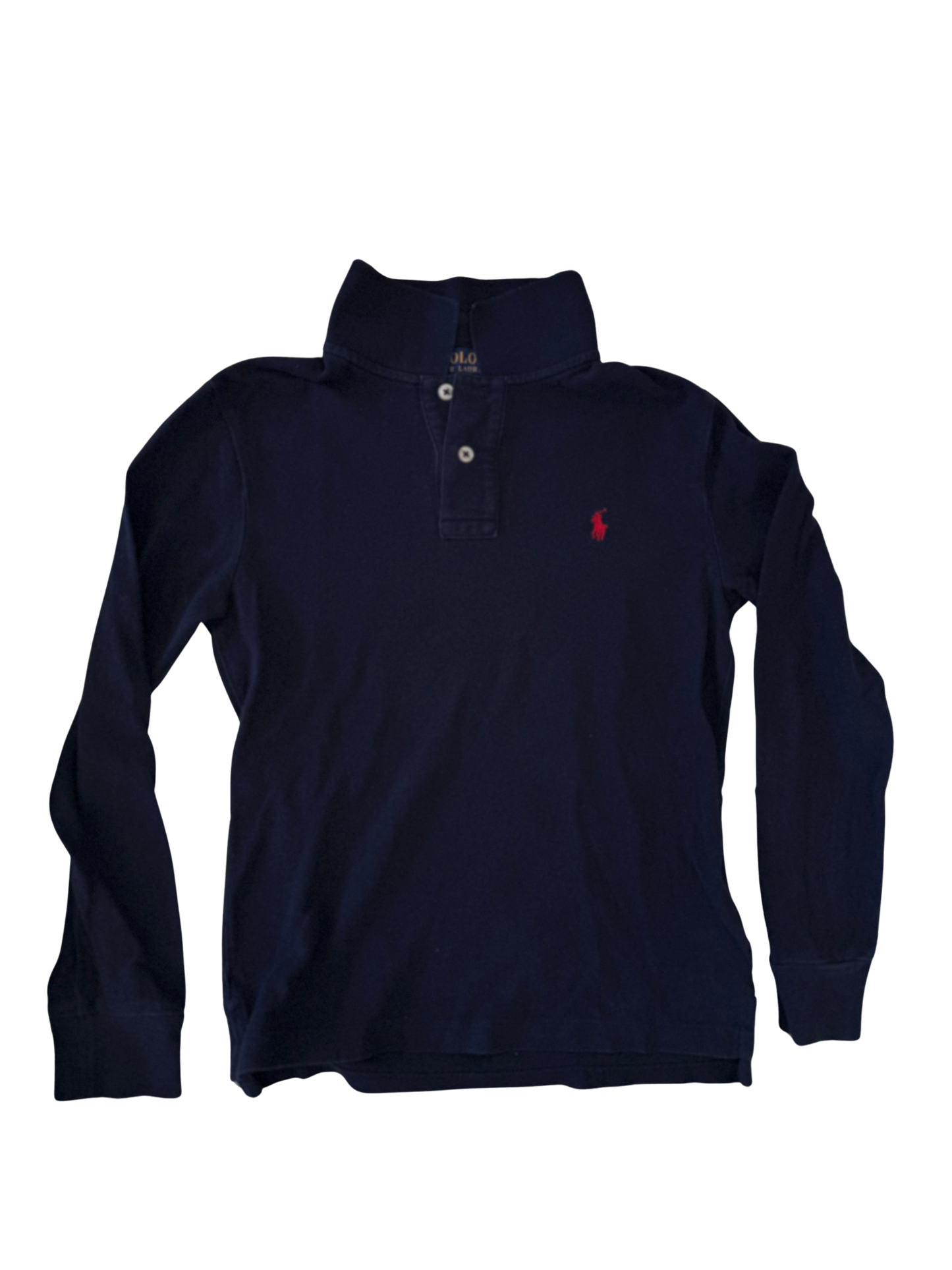 RALPH LAUREN Langarmshirt Polo dunkelblau 140