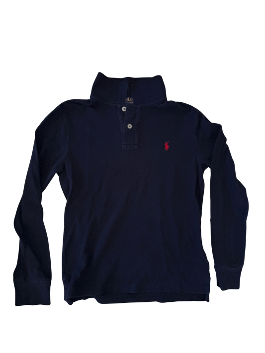 RALPH LAUREN Langarmshirt Polo dunkelblau 140