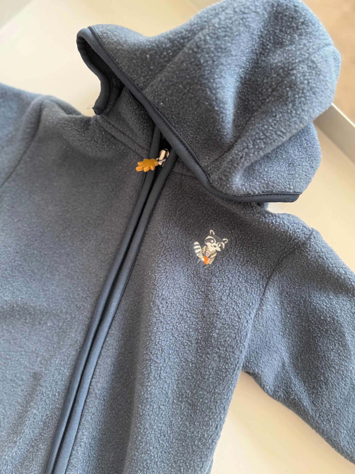 TCHIBO Fleeceanzug Jacke dunkelblau 50/56