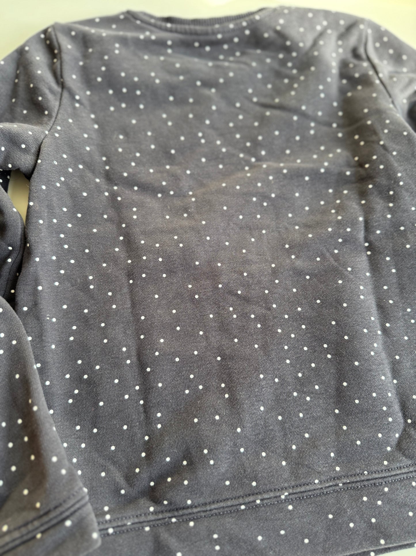 S. OLIVER Sweatshirt Streich Pallietten Kussmund dunkelblau 116/122