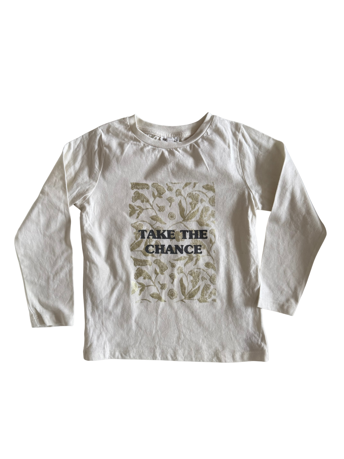 EDEN & VICTOR Langarmshirt weiß Gold 116