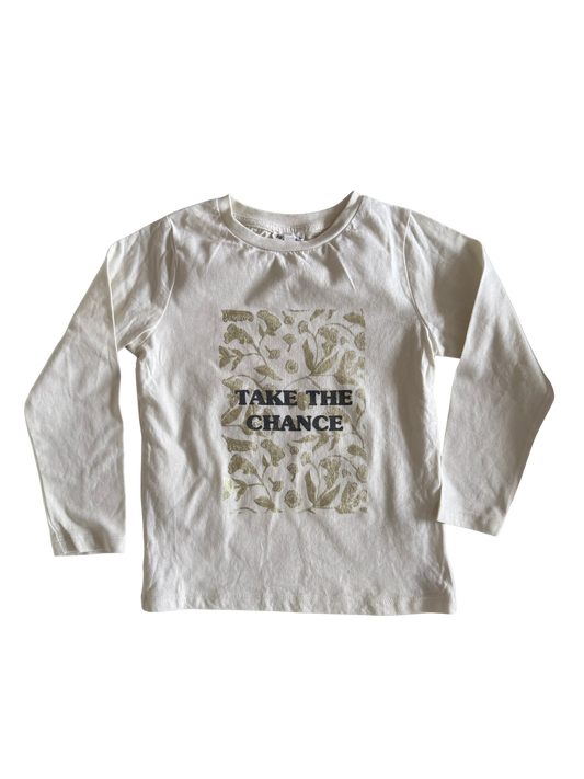 EDEN & VICTOR Langarmshirt weiß Gold 116