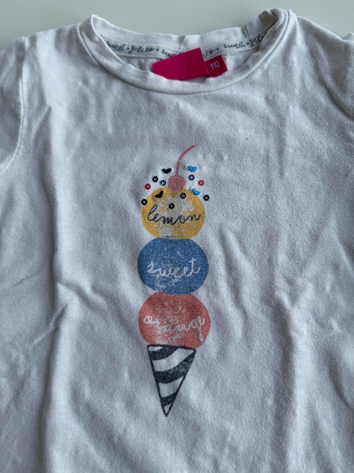 JUBEL T-Shirt Eis weiß 104/110