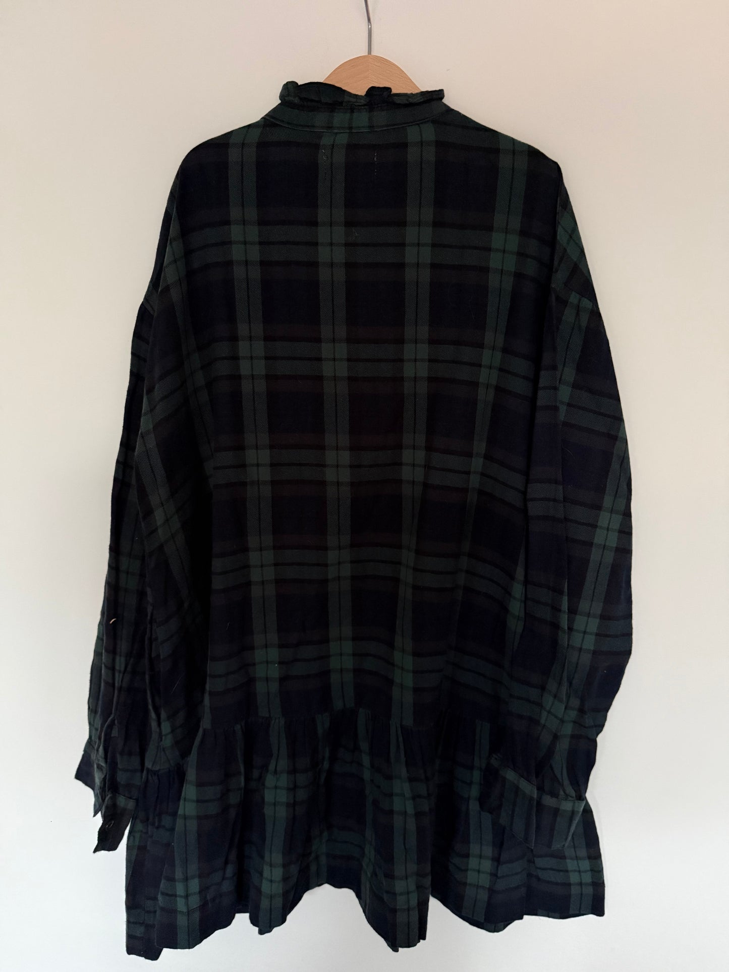 BELLEROSE Kleid Karo Flanell grün 152