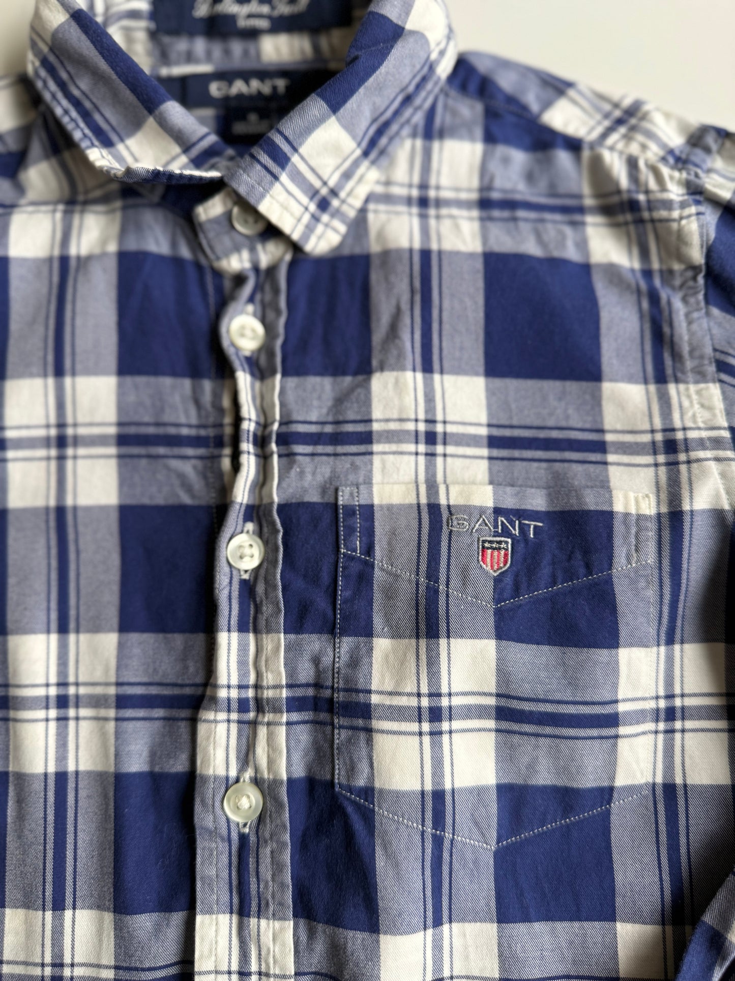 GANT Hemd kariert blau weiß 110/116